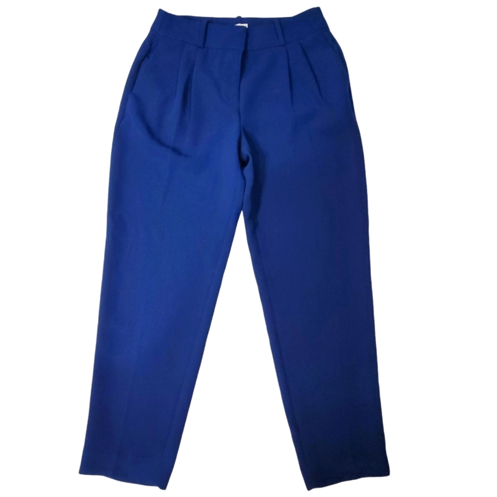 J. Crew pleated trousers, navy, size 2